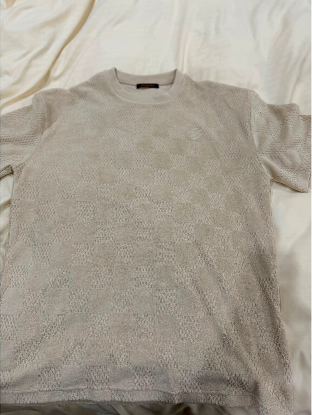 Louis Vuitton in damier towel Short Sleeve Sweater Made in
